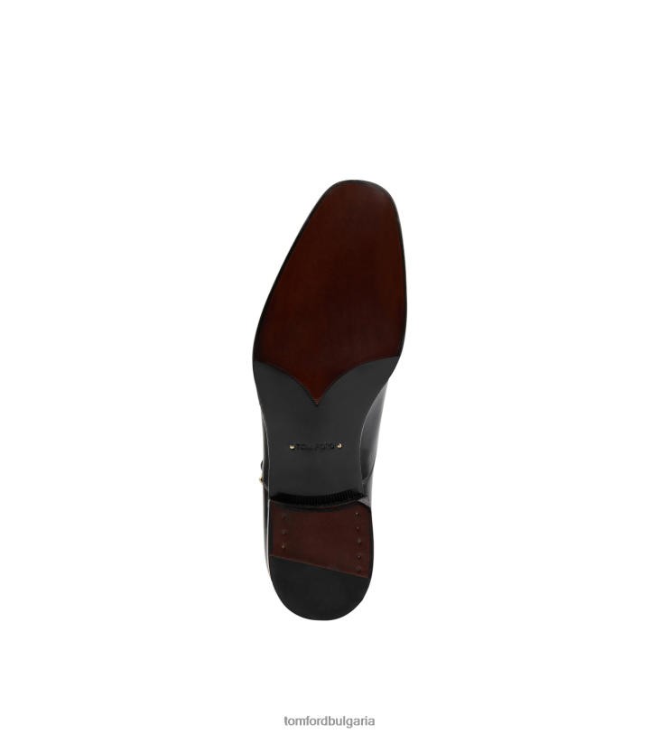мъже обувки кожена каишка edgar единичен монах черен TOM FORD B880D670