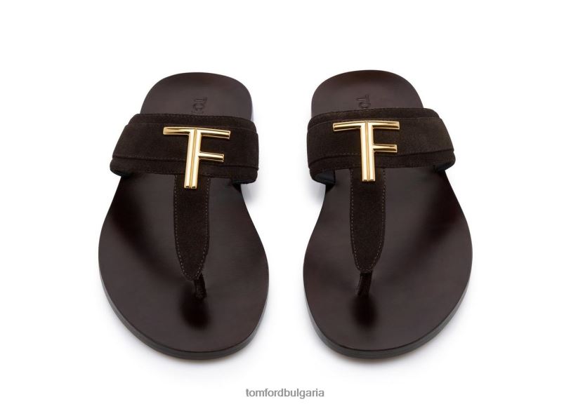 мъже обувки велурен светъл сандал кафяво TOM FORD B880D614