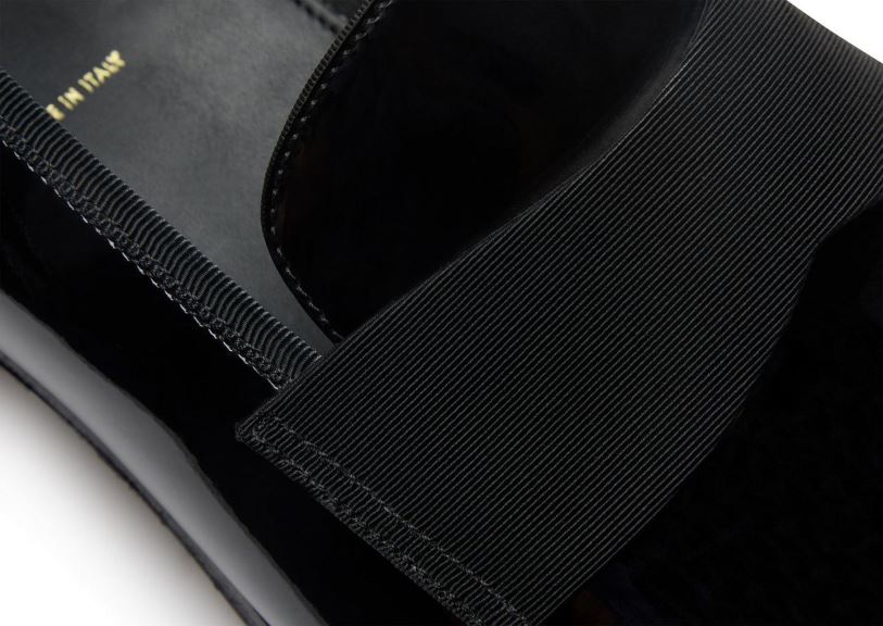 мъже обувки вечерен чехъл от лачена кожа Edgar черен TOM FORD B880D616