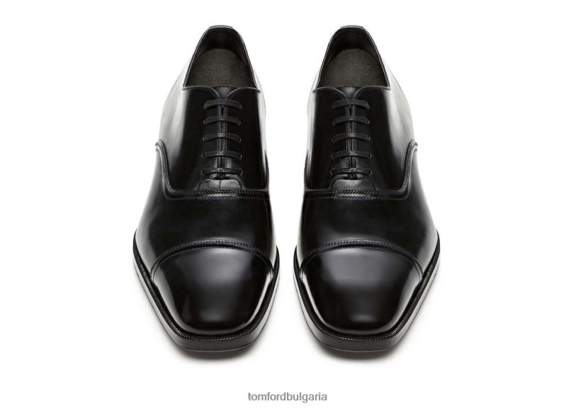 мъже обувки кожени джани с връзки черен TOM FORD B880D618