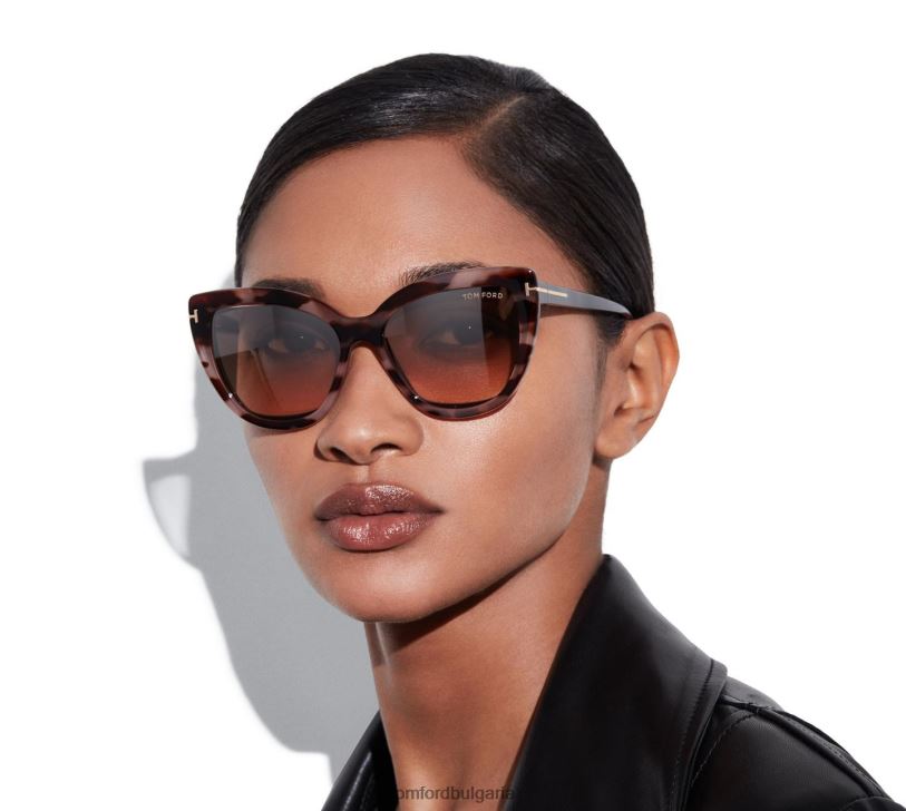 Жени очила двойна щипка върху син блок оптика черен TOM FORD B880D2094