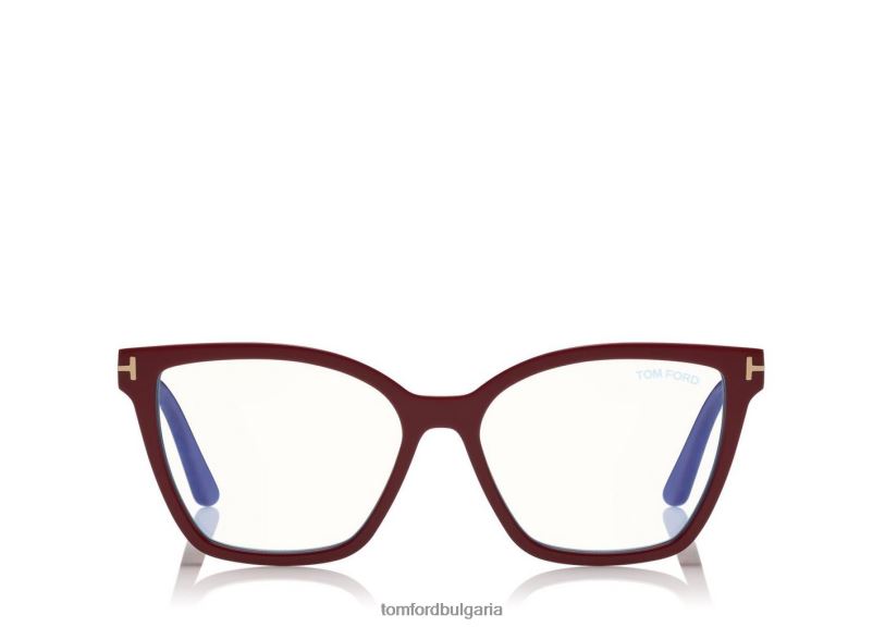 Жени очила двойна щипка върху син блок оптика патладжан/фуксия TOM FORD B880D2095