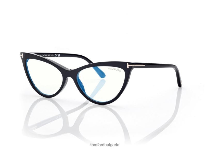 Жени очила магнитна щипка син блок котешко око оптика черен TOM FORD B880D2125