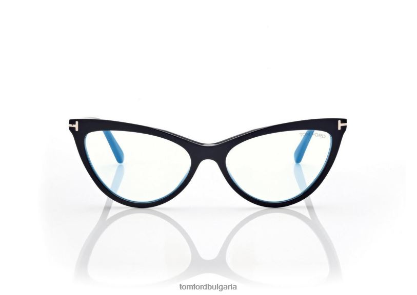 Жени очила магнитна щипка син блок котешко око оптика черен TOM FORD B880D2125