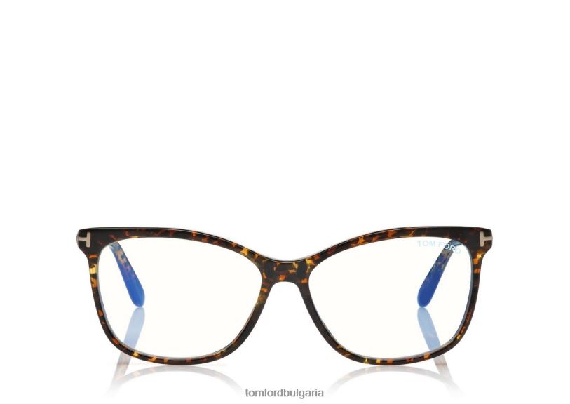 Жени очила синьо блокче котешко око магнитна оптика лъскав тюркоаз TOM FORD B880D2165