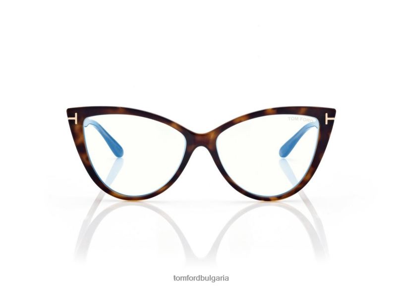 Жени очила син блок котешко око оптика тъмна Хавана TOM FORD B880D2184