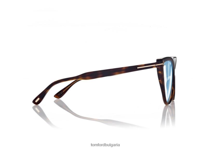Жени очила син блок котешко око оптика тъмна Хавана TOM FORD B880D2184