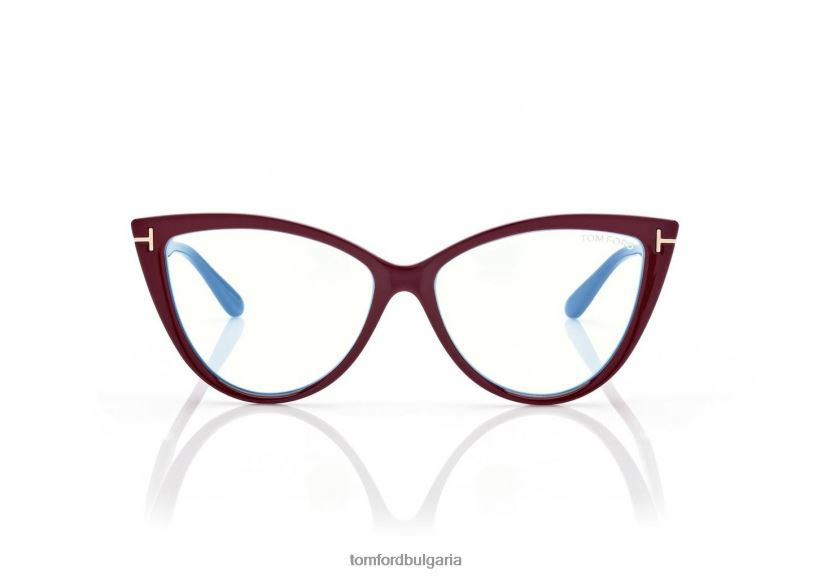 Жени очила син блок котешко око оптика прозрачно розово TOM FORD B880D2185