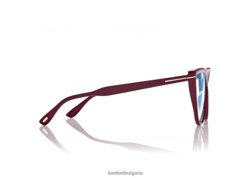 Жени очила син блок котешко око оптика прозрачно розово TOM FORD B880D2185