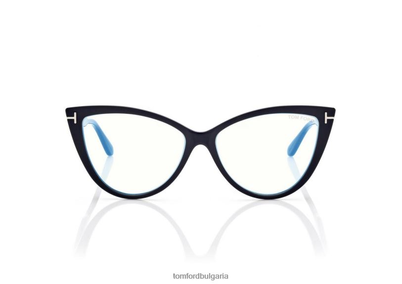 Жени очила син блок котешко око оптика черен TOM FORD B880D2186
