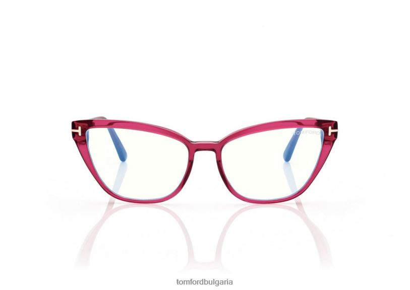Жени очила син блок котешко око оптика патладжан/фуксия TOM FORD B880D2189