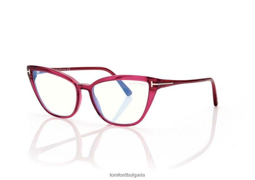 Жени очила син блок котешко око оптика патладжан/фуксия TOM FORD B880D2189