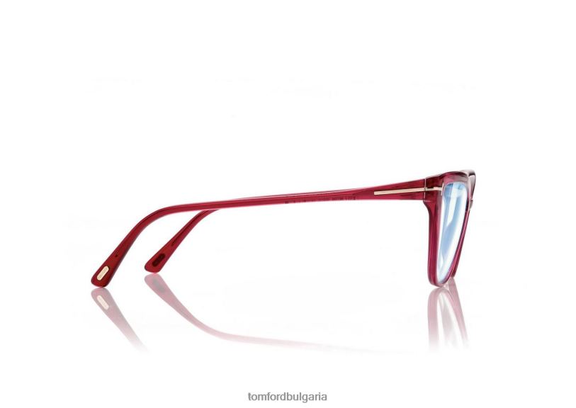Жени очила син блок котешко око оптика патладжан/фуксия TOM FORD B880D2189