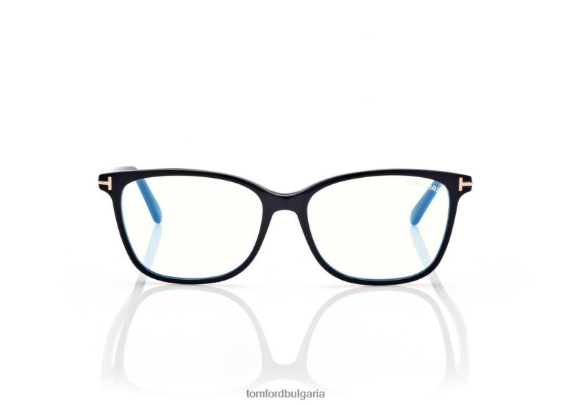 Жени очила син блок мек квадрат оптика черен TOM FORD B880D2190