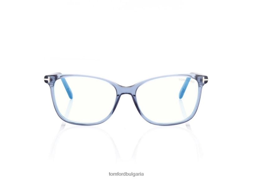 Жени очила син блок мек квадрат оптика мода TOM FORD B880D2193