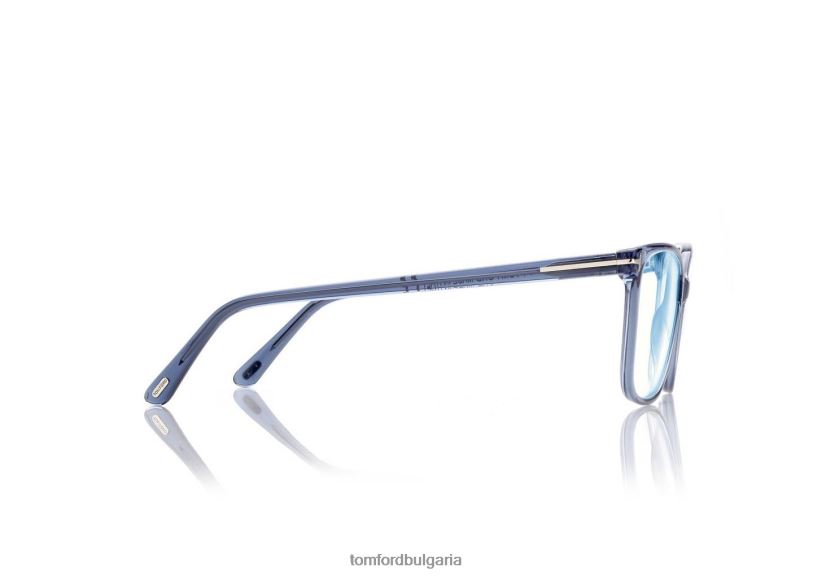 Жени очила син блок мек квадрат оптика мода TOM FORD B880D2193