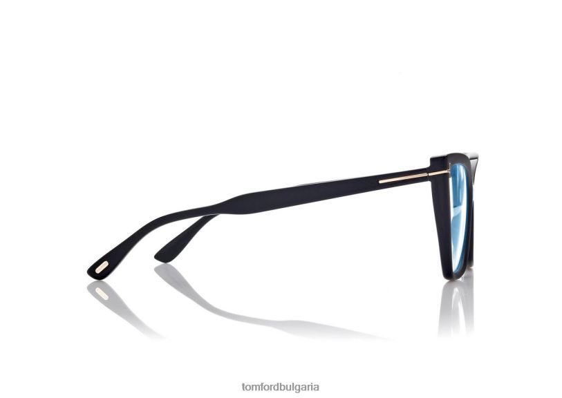 Жени очила синьо квадратно оптично котешко око черно + кафяво TOM FORD B880D2194