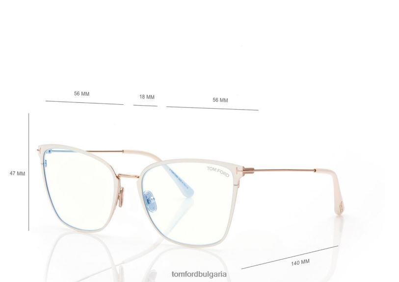 Жени очила син блок мека оптика тип пеперуда паладий TOM FORD B880D2198