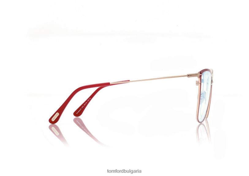 Жени очила син блок мека оптика тип пеперуда патладжан/фуксия TOM FORD B880D2199