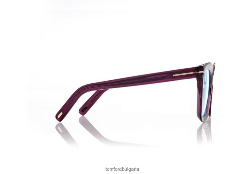 Жени очила син блок квадратна оптика вино TOM FORD B880D2202