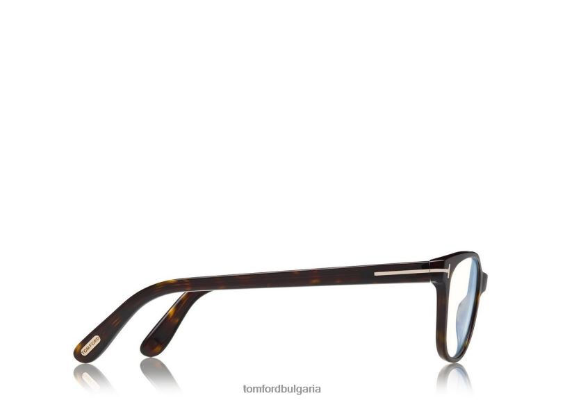 Жени очила син блок мек квадрат оптика тъмна Хавана TOM FORD B880D2207