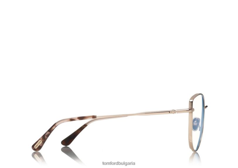 Жени очила син блок мека оптика котешко око злато TOM FORD B880D2212
