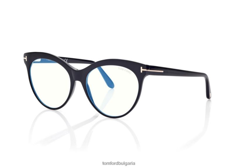 Жени очила син блок котешко око оптика черен TOM FORD B880D2213
