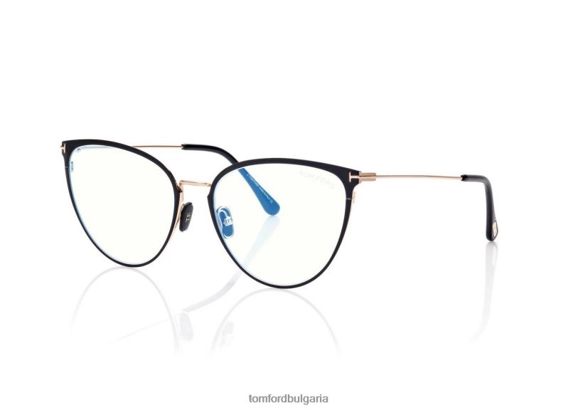 Жени очила син блок котешко око оптика черен TOM FORD B880D2214