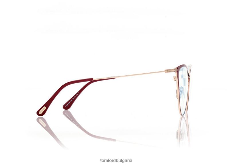 Жени очила син блок котешко око оптика блестящо червено TOM FORD B880D2215