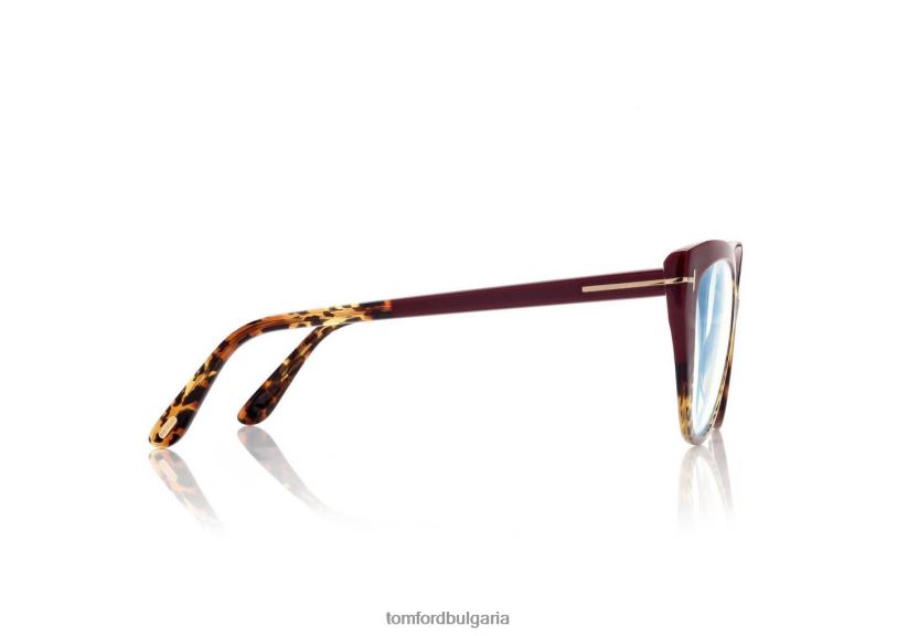 Жени очила син блок мека оптика котешко око лъскав тюркоаз TOM FORD B880D2218