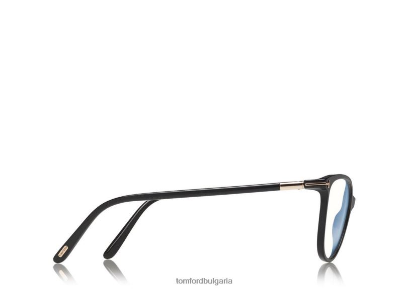 Жени очила мека кръгла оптика със син блок черен TOM FORD B880D2220