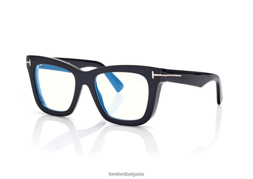 Жени очила син блок квадратна оптика черен TOM FORD B880D2223