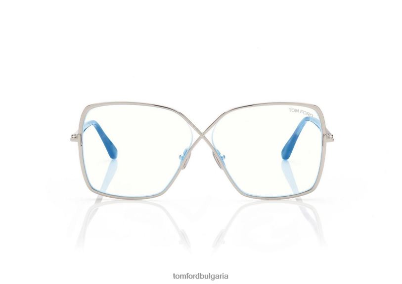 Жени очила син блок пеперуда оптика паладий TOM FORD B880D2225