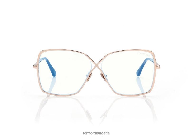 Жени очила син блок пеперуда оптика злато TOM FORD B880D2226