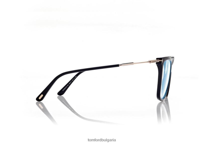Жени очила син блок мек оптичен клипс за котешко око на слънце черен TOM FORD B880D2227