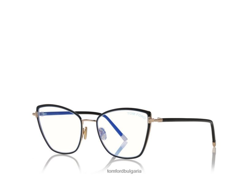 Жени очила син блок мека оптика котешко око черен TOM FORD B880D2230