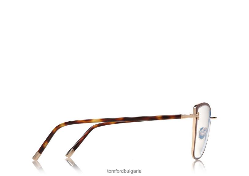 Жени очила син блок мека оптика котешко око кафяво TOM FORD B880D2231