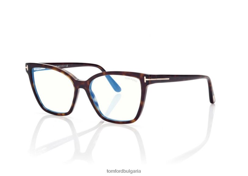 Жени очила син блок котешко око оптика тъмна Хавана TOM FORD B880D2237