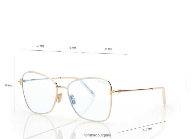 Жени очила син блок пеперуда оптика паладий TOM FORD B880D2240