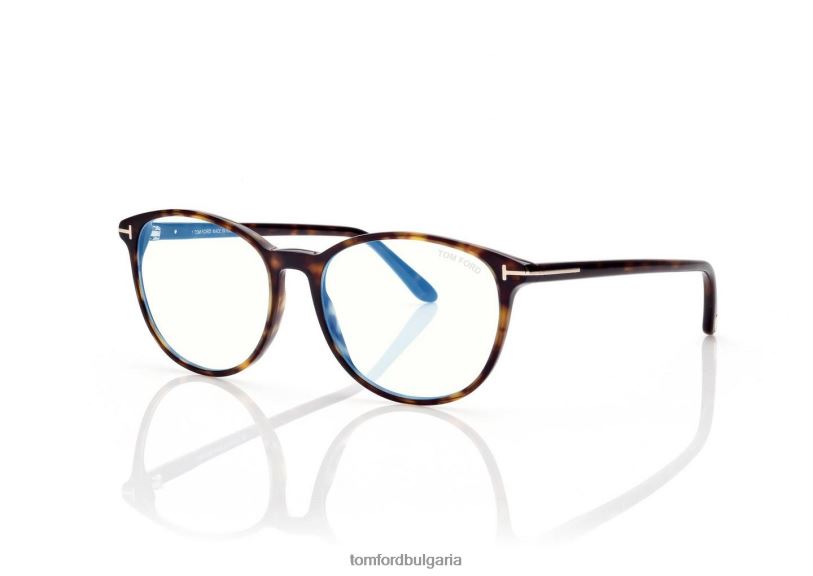 Жени очила син блок мека оптика котешко око тъмна Хавана TOM FORD B880D2242