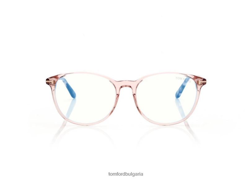 Жени очила син блок мека оптика котешко око розово-ледено бяло TOM FORD B880D2243