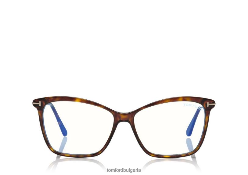 Жени очила син блок котешко око оптика тъмна Хавана TOM FORD B880D2248