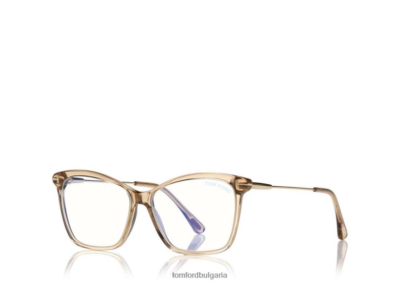 Жени очила син блок котешко око оптика опал мед TOM FORD B880D2249