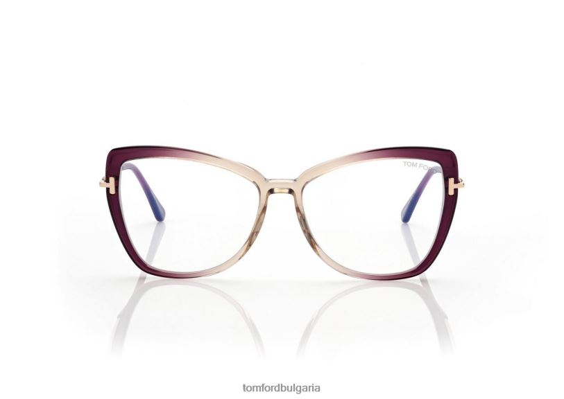 Жени очила син блок пеперуда оптика виолетово TOM FORD B880D2250