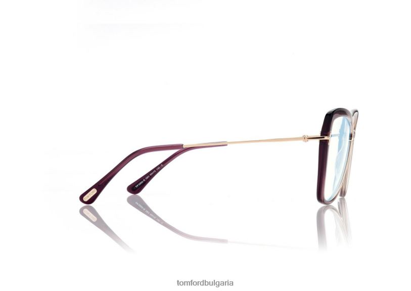 Жени очила син блок пеперуда оптика виолетово TOM FORD B880D2250