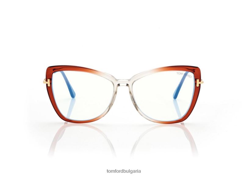Жени очила син блок пеперуда оптика оранжево/друго TOM FORD B880D2251