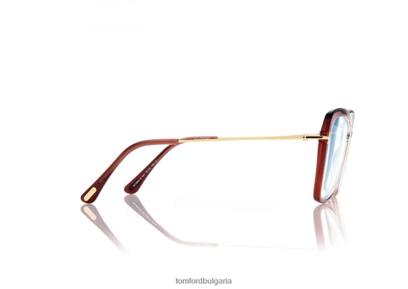 Жени очила син блок пеперуда оптика оранжево/друго TOM FORD B880D2251