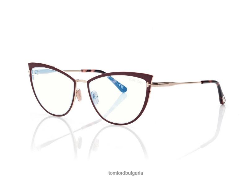 Жени очила син блок котешко око оптика червен TOM FORD B880D2253