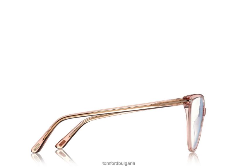 Жени очила син блок котешко око оптика прозрачно розово TOM FORD B880D2255