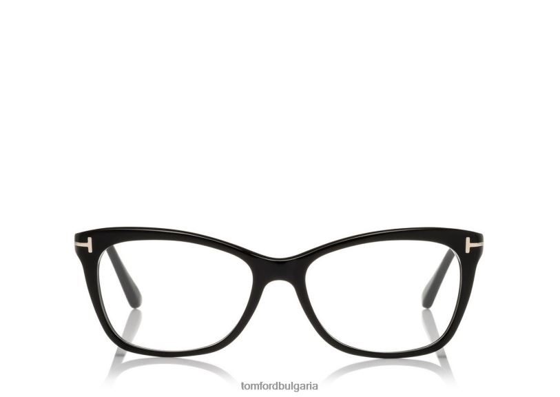 Жени очила лека заоблена квадратна оптична рамка черен TOM FORD B880D2256